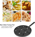 LAVEN Egg Frying Pan, 7-Grid Multi Egg Cooking Pan, Non Sticking Plett Pan for Restaurant, Hotel Household Kitchen Use