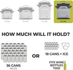 CORE Magnetic Leak Proof Soft Cooler with Waterproof Zipper | Insulated Bag Portable Ice Chest Box | Best Soft Cooler for Food & Beverages for Tailgating, Car Camping, Travel, and Family Beach Picnics