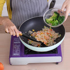 VOVOLY Cooking Spoon for Nonstick Cookingwares, Silicone Spoon Spoon for Mixing, Scoop, and Scrape, Black (13.4''+11.4" Black 2-Pack)