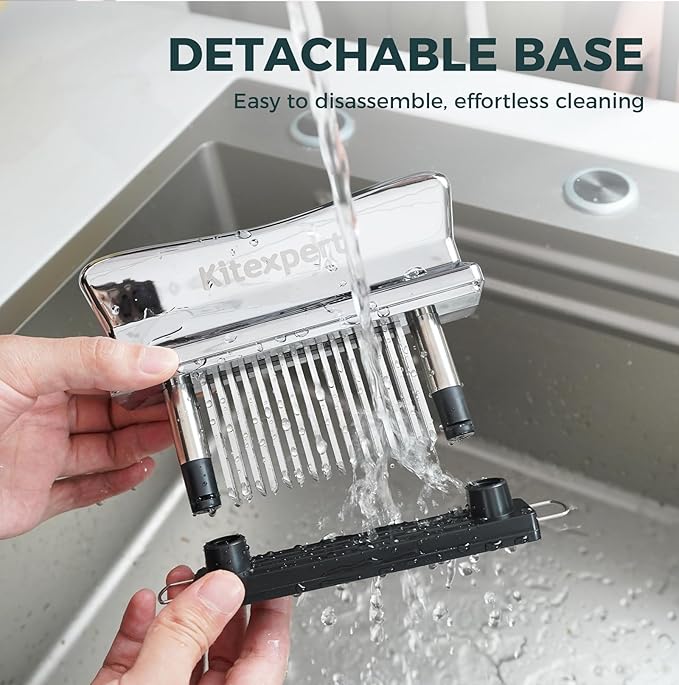 Kitexpert Meat Tenderizer Tool with 48 Ultra Sharp Stainless Steel Blades, Heavy Duty Design with Detachable Base for Easy Cleaning, Perfect for Tenderizing Chicken, Steak