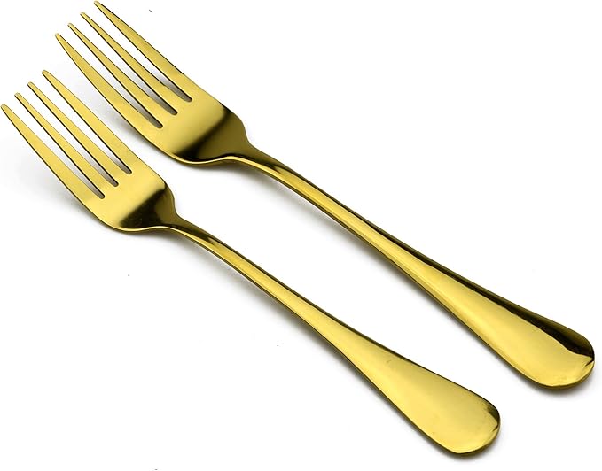 30-Piece 18/0 Stainless Steel Classical Flatware Set, Mirror Polishing Gold, Service for 6
