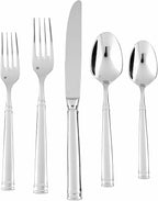 Fortessa Bistro 18/10 Stainless Steel Flatware Serving Spoon, 8.9-Inch,Silver