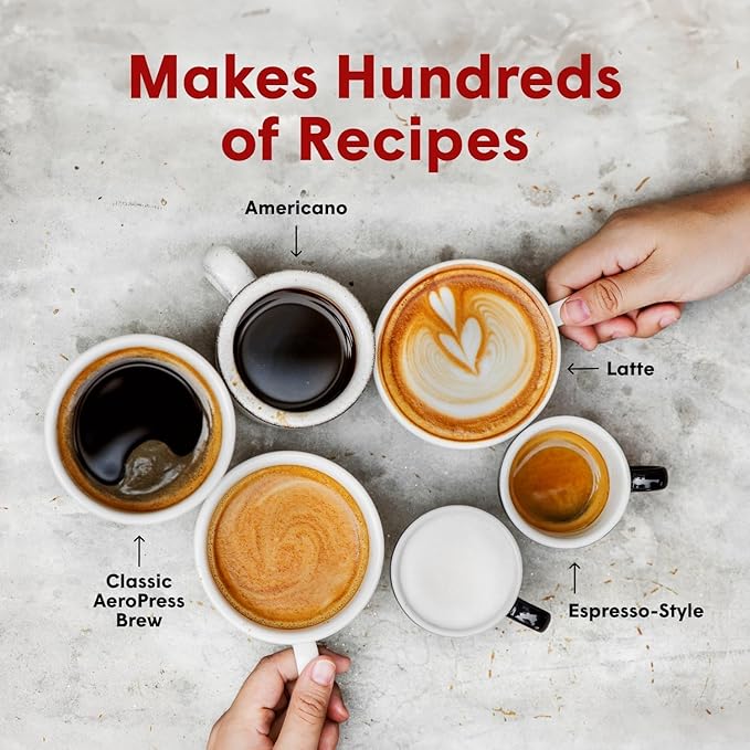 AeroPress Go Plus, Small Portable Coffee Maker Kit, Travel, Camping & Office, All-in-One French Press, Pour-Over & Espresso-Style Manual Brewer, 2 Min Brew for Less Bitterness, More Flavor, Pink