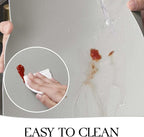 MOSAYT Vinyl Placemats Set of 4, Heat Resistant Place Mats 100% Waterproof Washable & Wipeable Faux Leather Reversible Table Mats for Kitchen Dining Party Indoor Outdoor, 12" x 17", Light Grey