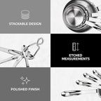 New Star Foodservice 43143 Stainless Steel 18/8 Measuring Cups