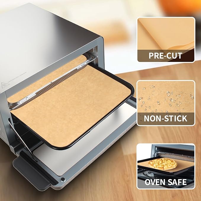 Air Fryer Parchment Paper for Ninja 8-in-1 Flip Toaster Oven SP151, 100PCS Air Fryer Disposable Liners for Ninja Foodi Airfryer Combo