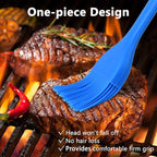 Silicone Basting Brush Set 6 Pack Heat Resistant Pastry Brushes Spread Oil Butter Sauce for BBQ Grill Barbeque Kitchen Baking Cooking Pastries, 2 Large & 4 Small