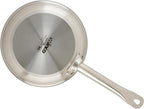 Winco Commercial-Grade Stainless Steel Fry Pan, Natural Finish, 8"