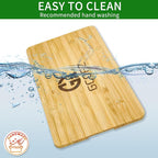 Space-Saving Bamboo Cutting Board with Non-Slip Silicone Feet and Built-in Handle for Panasonic NB-G110P FlashXpress Toaster Oven, Countertop Oven Accessories