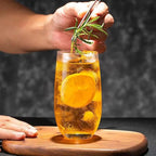 16.9 oz Drinking Glasses, Water Cocktail Glasses, Glasses Drinking Set of 4, Highball Glasses Drinking, Glassware Glass Cups Set for Ice Coffee,Mojito,Juice