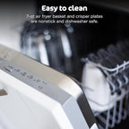 Ninja Foodi 6-in-1 FlexBasket Air Fryer with 7-QT MegaZone & Basket Divider for Large Proteins & Full Meals, Smart Finish Cook 2 Foods 2 Ways, Family Sized Capacity, Air Fry, Roast & More, Black DZ071