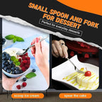 SSGP Silverware Set for 6, 30 Piece Heavy Duty Stainless Steel Serving Flatware Utensils Set, Mirror Finish, Elegant & Durable, Modern Design Dishwasher Safe Cutlery Set for Home Wedding Housewarming