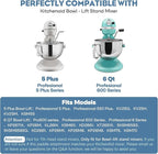 Stainless Steel Spiral Dough Hook for Kitchenaid 5Plus & 6QT Bowl-Lift Stand Mixers, Dough Hook for Kitchenaid Stand Mixer Dishwasher Safe, Efficient Kneading for Bread, Pizza, Pasta, Cookies