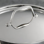 Tramontina Signature Tri-Ply Clad Stainless Steel 4-Quart Sauce Pan with Lid, Induction-Ready, Dishwasher-Safe, NSF-Certified, Made in Brazil