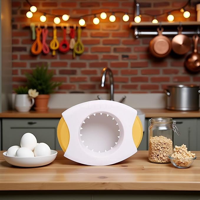 Yellow Egg Shell Opener, Egg Topper Cutter, Egg Cracker Separator for Quickly Cutting Off The Tops of Eggs, Kitchen Utensils and Gadgets