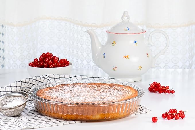 Red Co. Round Clear Glass Casserole Baking Dish, Oven Basics Bakeware — 1.8 Quart - 10¼" x 1¾"
