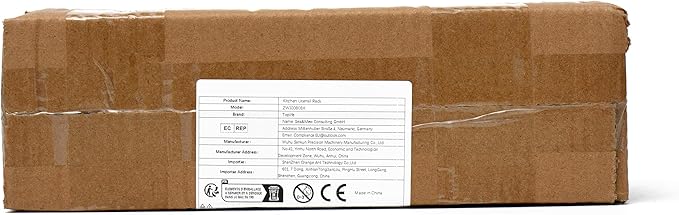 Toplife 23.7 inch Pot Rack, Kitchen Wall Mounted Detachable Pan Lid Utensils Organizer Hanging Rail with 10 Hooks, Black