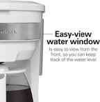 Hamilton Beach 12 Cup Programmable Drip Coffee Maker with 3 Brew Options, Glass Carafe, Auto Pause and Pour, White (46294)