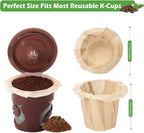 Aussen Disposable Coffee Paper Filters Replacement Kerig Filter Fit All Keurig Single Serve Filter Brands Compatible with Reusable Single Serve Pods Keurig Coffee Maker (Natural, 200pcs)