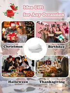 Gomakren Serving Platters Serving Bowls Set Turkey Serving Platter Porcelain Serving Dishes For Entertaining Special Curved Deep Large Thanksgiving Christmas Dishes Gifts Set of 3 White 12 Inch