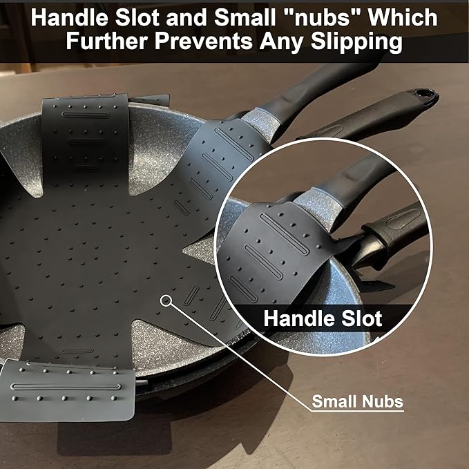 Pot and Pan Protectors for Stacking, Pot Pan Separators Cookware Protector 3 Pack, Dividers Anti-Slip Foldable for Multiple Sizes Pots and Pans Avoid to Scratching or Marring