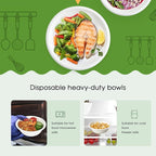 ECOLipak 150 Pack 12 oz Paper Bowls Disposable, Heavy-Duty Biodegradable Compostable Bowls Made of Natural Sugarcane Bagasse, Suitable for Salad, Dessert, Milk, Cereals