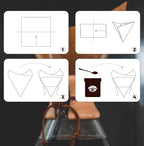 AGOGO Pour Over Coffee Maker Set Glass Coffee Maker with 50pcs Filter Paper -for Home, Office, Camping, Cafes - Easy Clean Coffee Dripper Set (Rag&Brush Included) (8 Cup/28 oz)