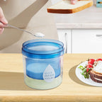 Plastic Yogurt Strainer, 450 ML Small Yogurt Maker with 3 Fine Mesh Strainer Bags, Press Yogurt Filter for Cheese Milk Cuisine Home Making Drain Gadget (1)