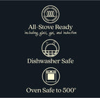 Anolon X Hybrid Nonstick Induction Frying Pans/Skillet Set, 10 Inch and 12 Inch, Dark Gray