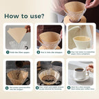 Cone Coffee Filter Papers, V02 Size, 100-Count Pack for Pour Over Coffee Makers (V02)