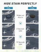 AMOAMI Coffee Mat - Hide Stain, Rubber Backed, Absorbent Dish Drying Mat for Kitchen Counter - Fits Under Coffee Maker & Machine - 16X24, Dust Blue