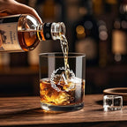 Personalized Whiskey Glasses Gifts for Men, Monogrammed Engraved A-Z 10.6 oz Rocks Glass Customized Gift, Unique Christmas Birthday Gifts for Men Him Dad Husband Brother Son (A)