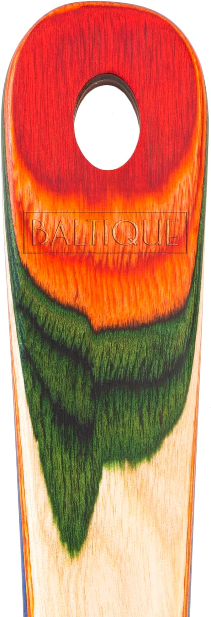 Baltique Marrakesh Collection Wooden Coffee Scoop – Colorful Birch Wood Reusable Scoop for Ground Coffee, Protein Powder & More