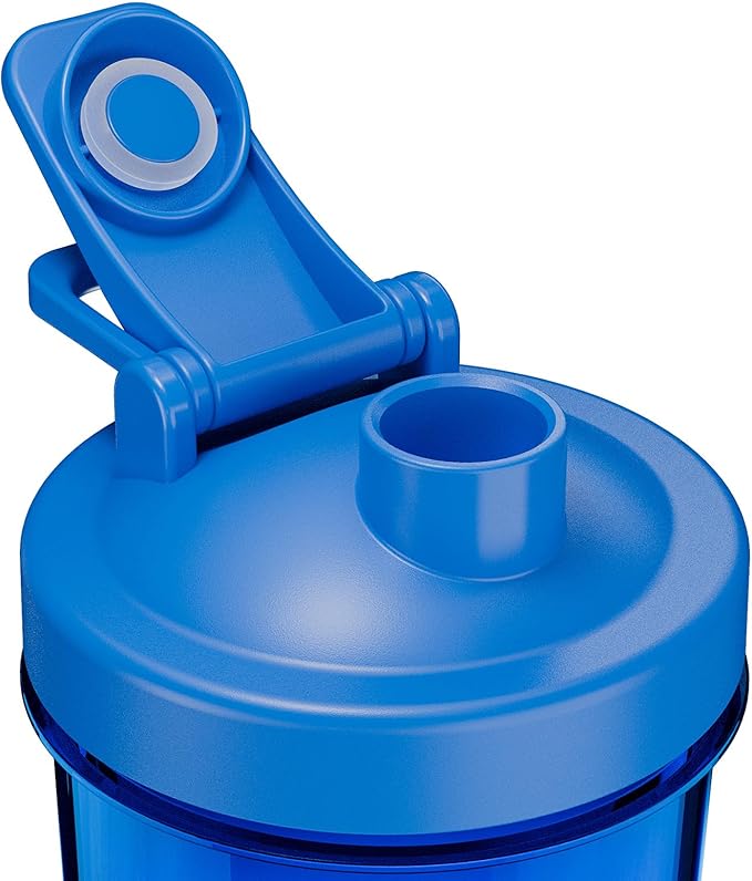 Electric Shaker Bottle USB C Rechargeable Protein Shaker Bottle Shaker cups for Protein Shakes Mixer with 24oz BPA Free Tritan Meal Replacement Shakes Made with Tritan Portable Blender Cup (Blue)