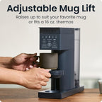 Chefman Caffeinator Single Serve Coffee Maker, Brew Kcups & Grounds, Drip Coffee Machine with Brew Strength Settings, Iced Coffee Function, 48 oz. Removable Water Reservoir