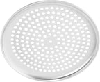Yardwe Perforated Pizza Baking Tray 10-Inch Stainless Steel Pizza Pan with Holes Ideal for Home Oven and Restaurant Use