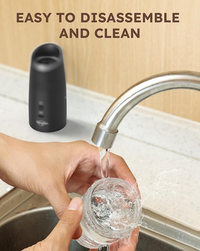 Sangcon Gravity Electric Salt and Pepper Grinder Set RECHARGEABLE, Automatic Salt Pepper Shakers with Charging Base - LED Light One Hand Operation, External Adjustable Coarseness Pepper Mill
