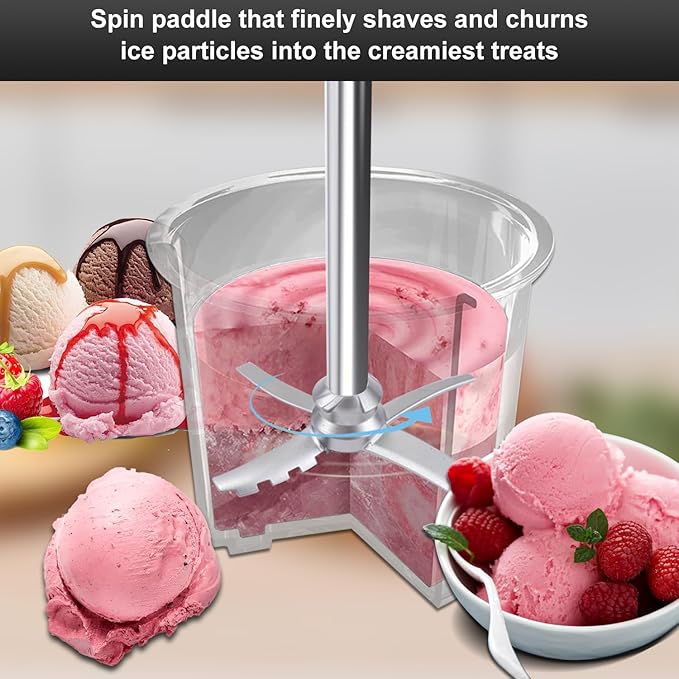 Replacement Paddle Blade for Ninja Creami NC500 Series Deluxe Ice Cream Makers Compatible with Creamerizer NC500 NC501 NC501H NC501HBL CN501CO Creamy Icecream Creamer Machine Mixing Accessories Parts