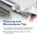 New Star Foodservice - Extra Heavy Duty Restaurant Aluminum Rolling Pin (15-Inch)