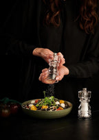 Cole & Mason London Refillable Spice Mill - Kitchen & Home Accessory - Table Black Pepper Grinder - Pepper Mill with Carbon Steel Mechanism - 5", Acrylic
