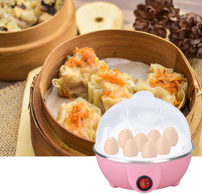 Rapid Egg Cooker, Electric Egg Cooker with Auto Shut Off, Soft Boiled Eggs, Poacher, Omelet Maker, Anti Dry Burning Egg Poacher with Heating Plate for Hard Boiled Eggs ()