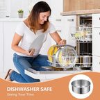 4" 7" 9" Cake Pan, Removable Bottom & Easy Releasing, Leakproof & Nonstick Round Cake Pans, 304 Stainless Steel Baking Pans Set, Non-Toxic & Healthy, Dishwasher Safe