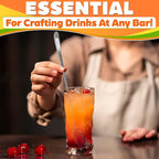 Ice Tea Spoons Long Stainless Steel Set of 8 – 9″ Iced Tea Spoons Long Handle with Classic Elegant Design – Rust-Resistant & Dishwasher Safe | For Milkshakes, Cocktails, Desserts & Tall Glass Drinks