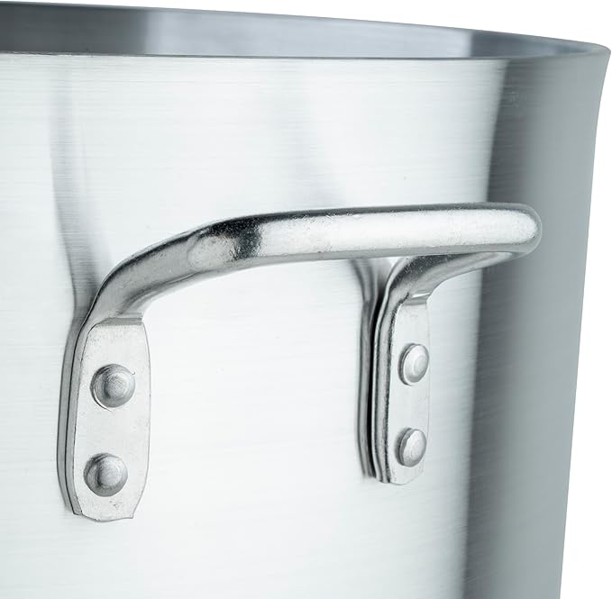 Winco ALHP-120 6.0mm Aluminum Stock Pot, 120-Quart,Medium