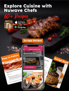 Nuwave Bravo XL Pro Air Fryer Toaster Oven with Grill Combo, 2025 New Ultra-Fast Convection System, 35% Crispier, 2X More Even, 142 Presets, 50-500F, Smarter Probe, PFAS Free, 30QT, Stainless Steel