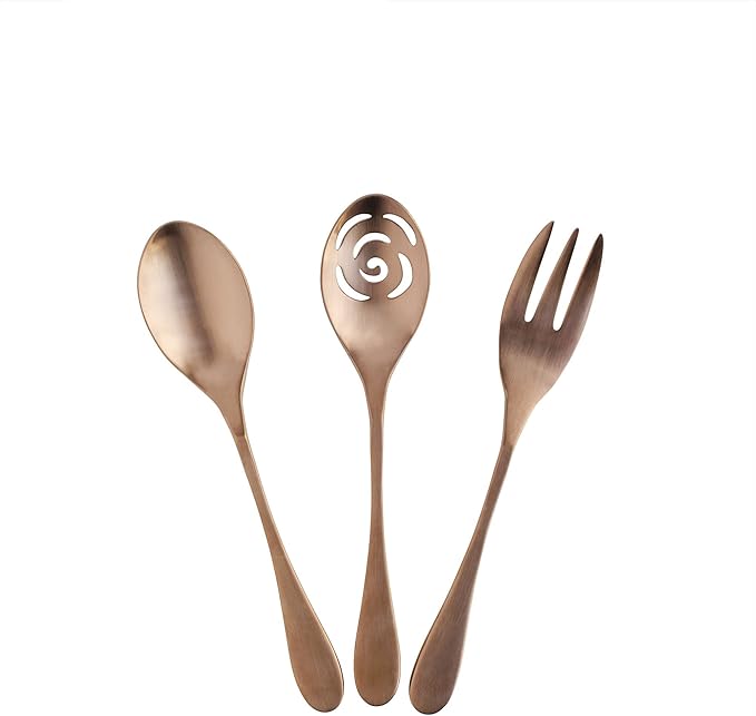 Knork 3-Piece Serving Set Copper Titanium Coated