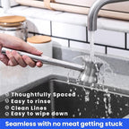 304 Stainless Steel Meat Tenderizer Mallet, Dual Side Meat Hammer Chicken Pounder, Heavy Duty Meat Beater for Steak and Beef, Meat Pounder Kitchen Cooking Mallet Dishwasher Safe