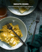 EUIRIO 60-Piece Silverware Set for 12, Stainless Steel Flatware Set Matte Black Grey, Modern Brushed Thick Cutlery Set with Spoons Forks and Knives, Utensil Set for Home Kitchen Hotel, Dishwasher Safe