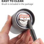 Mini Manual Coffee Grinder, 40 Adjustable Settings, Portable Hand Mill with 30g Capacity, Conical Burr for Espresso, Pour Over, Travel, Camping, Office (Gray)