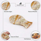 Radicaln Marble Spoon Rest Green Onyx Spatula Ladle Fork Handmade Utensil Rest - Non Ceramic Non Copper Spoon Rests Kitchen Organizer - Chef Cooking Countertop Spoon Holder